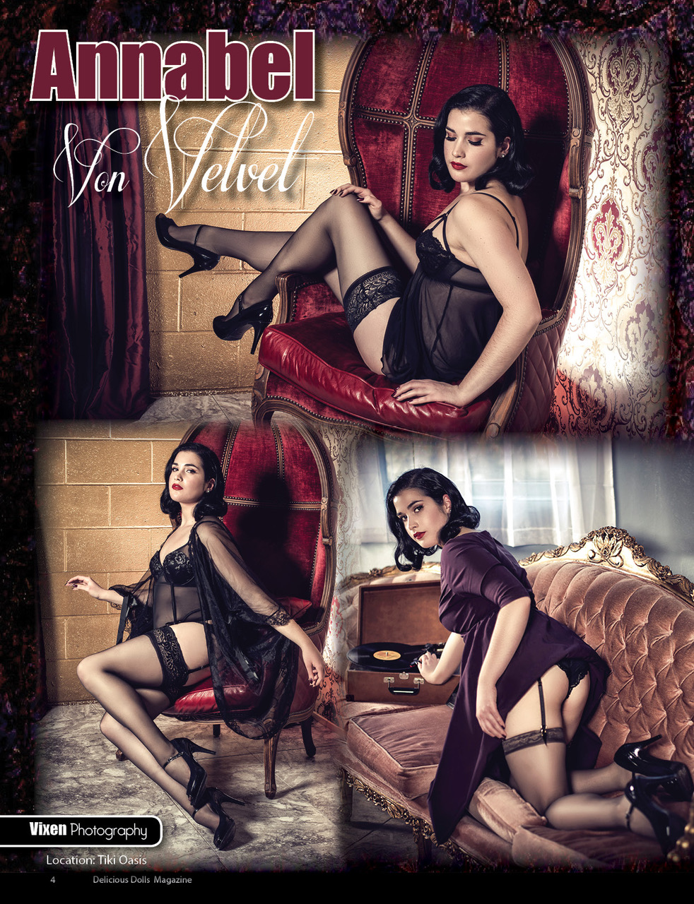 Published Boudoir and Pinup Photography - VIXEN Photography