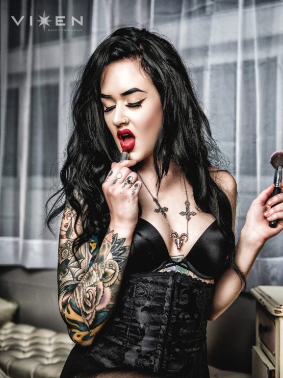 Goth Pinup - Alt Model - Hannah Nicole - Fetish Photography - VIXEN Photography - San Diego - Inked Girl - Tattooed Model